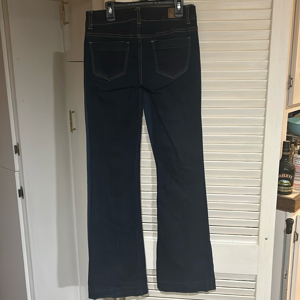 American Eagle Stretch AE Hipster Dark Flare Leg SZ 0